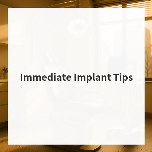 Immediate Implant Tips